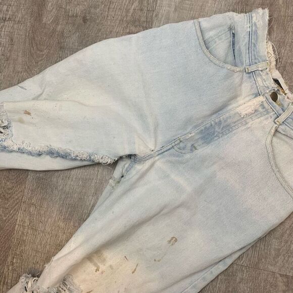 Vintage Transaction Light Wash High Rise Jeans 24-25” Zipper Straight - Picture 10 of 11